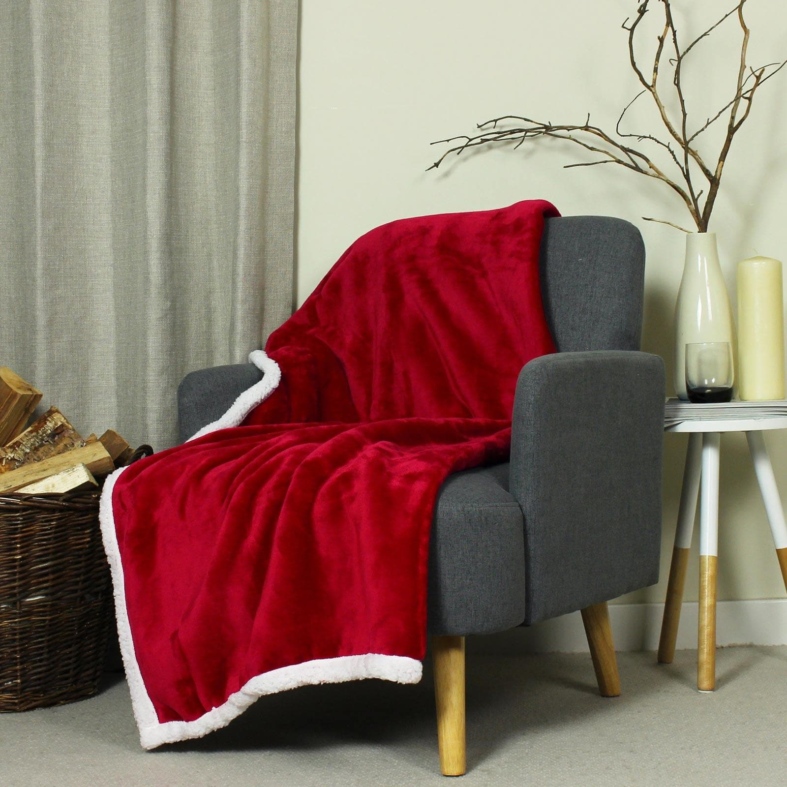 Red sale fleece blanket