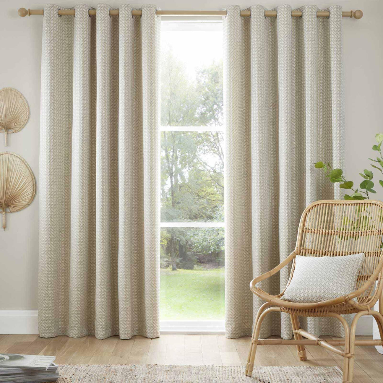 Cream Ready Made Curtains - Ideal