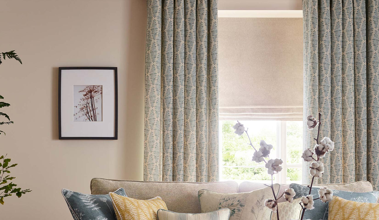 Plain & Textured Roman Blinds - Ideal