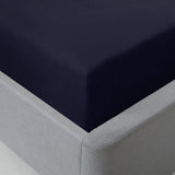 Lyla Microfibre Navy Fitted Sheet