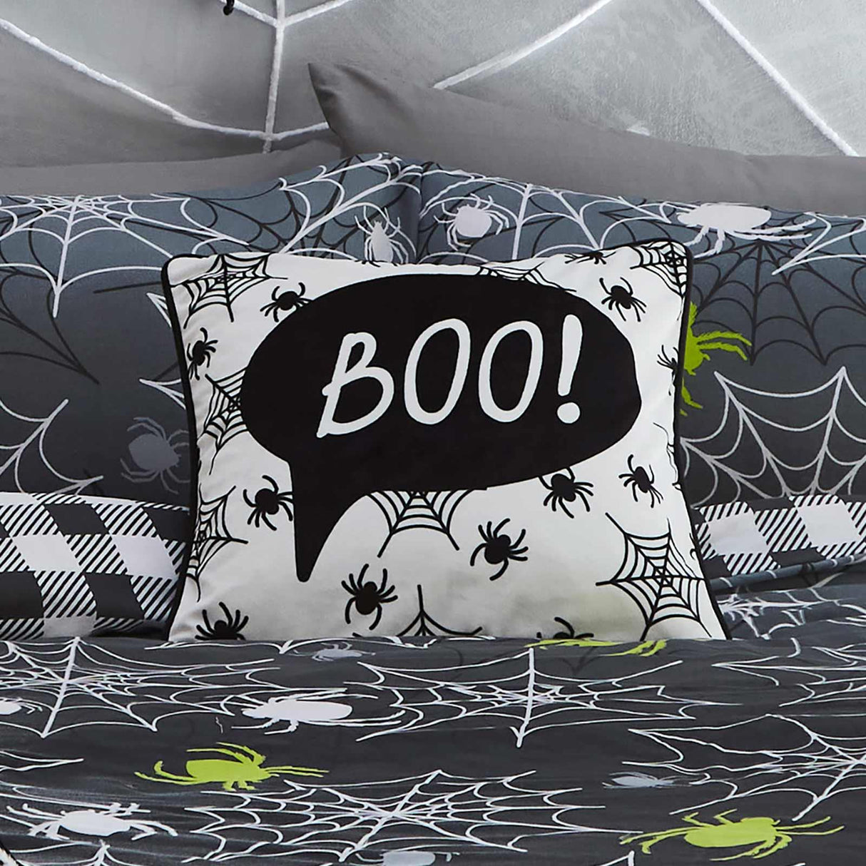 Boo! Cushion Cover Black