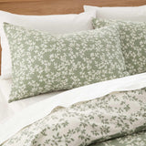 Shadow Leaves Duvet Cover Set Green