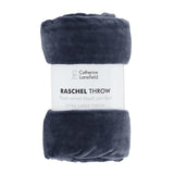 Raschel Velvet Touch Throw Lansfield Navy