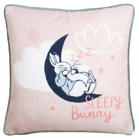 Peter Rabbit™ Sleepy Head Cushion Pink