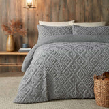 Romo Sherpa Fleece Duvet Cover Set Grey