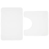 Anti-Bacterial Memory Foam Bath Set White