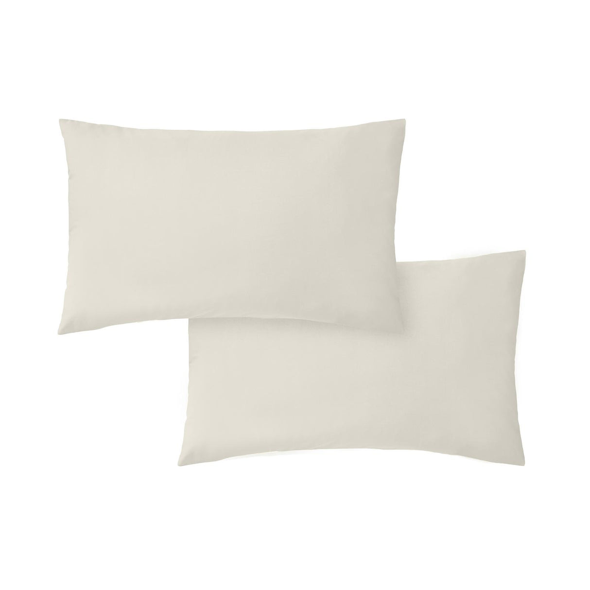 200TC Cotton Percale Pillowcases Natural