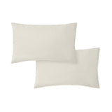 200TC Cotton Percale Pillowcases Natural