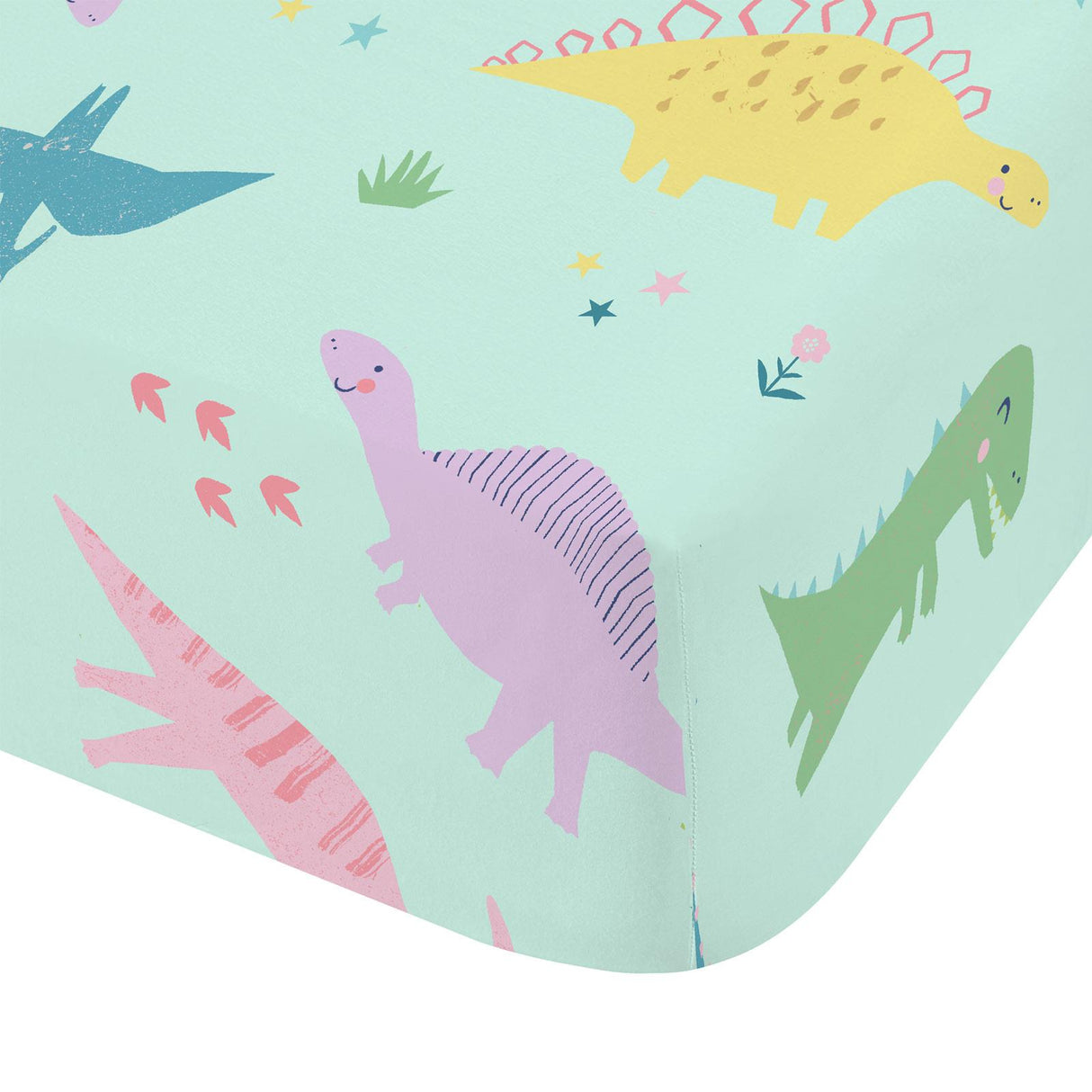 Dinosaur Friends Fitted Sheet