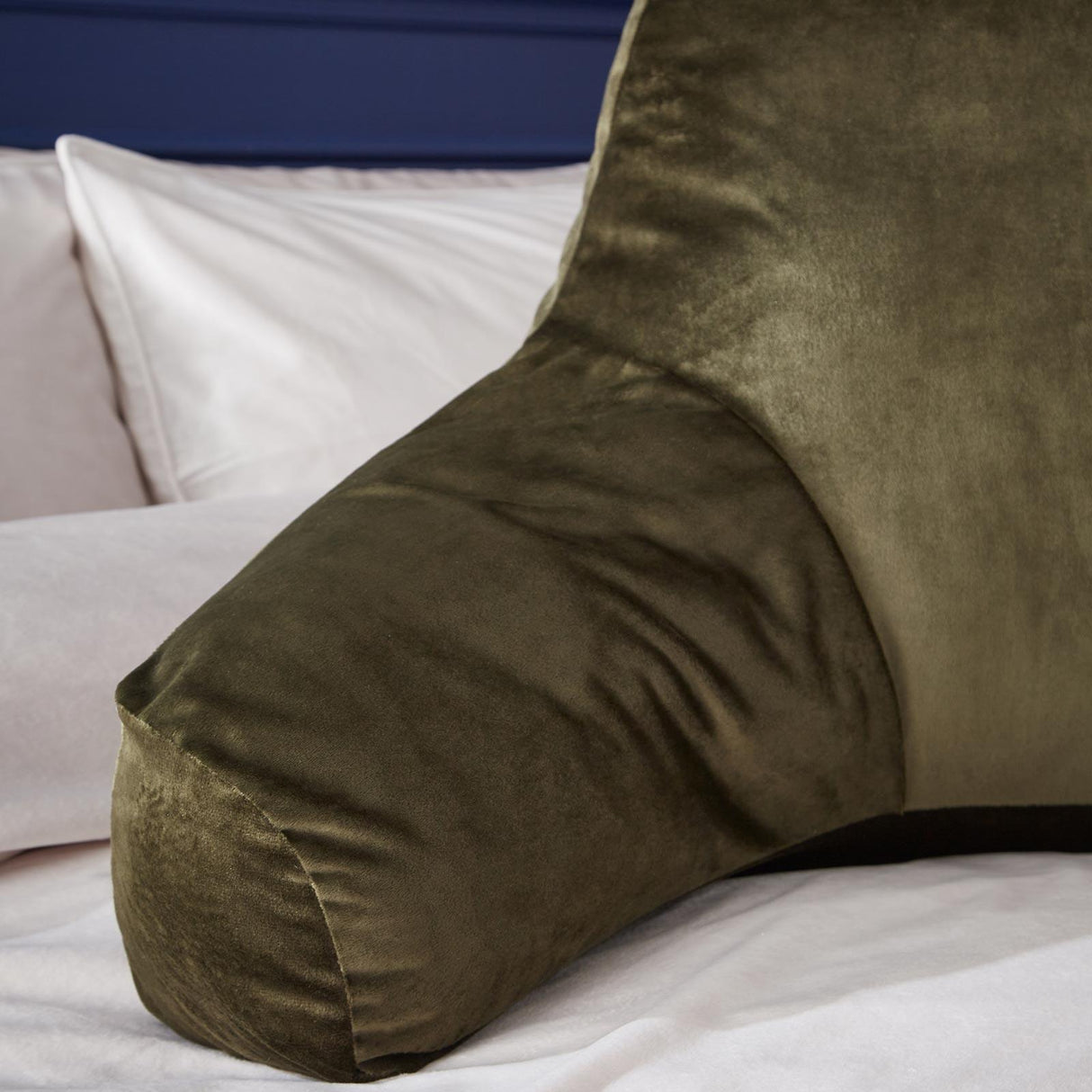 Kingsley Matt Velvet Cuddle Cushion Olive