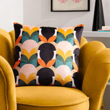 Raeya Art Deco Cushion Cover 18" x 18" (45cm x 45cm)