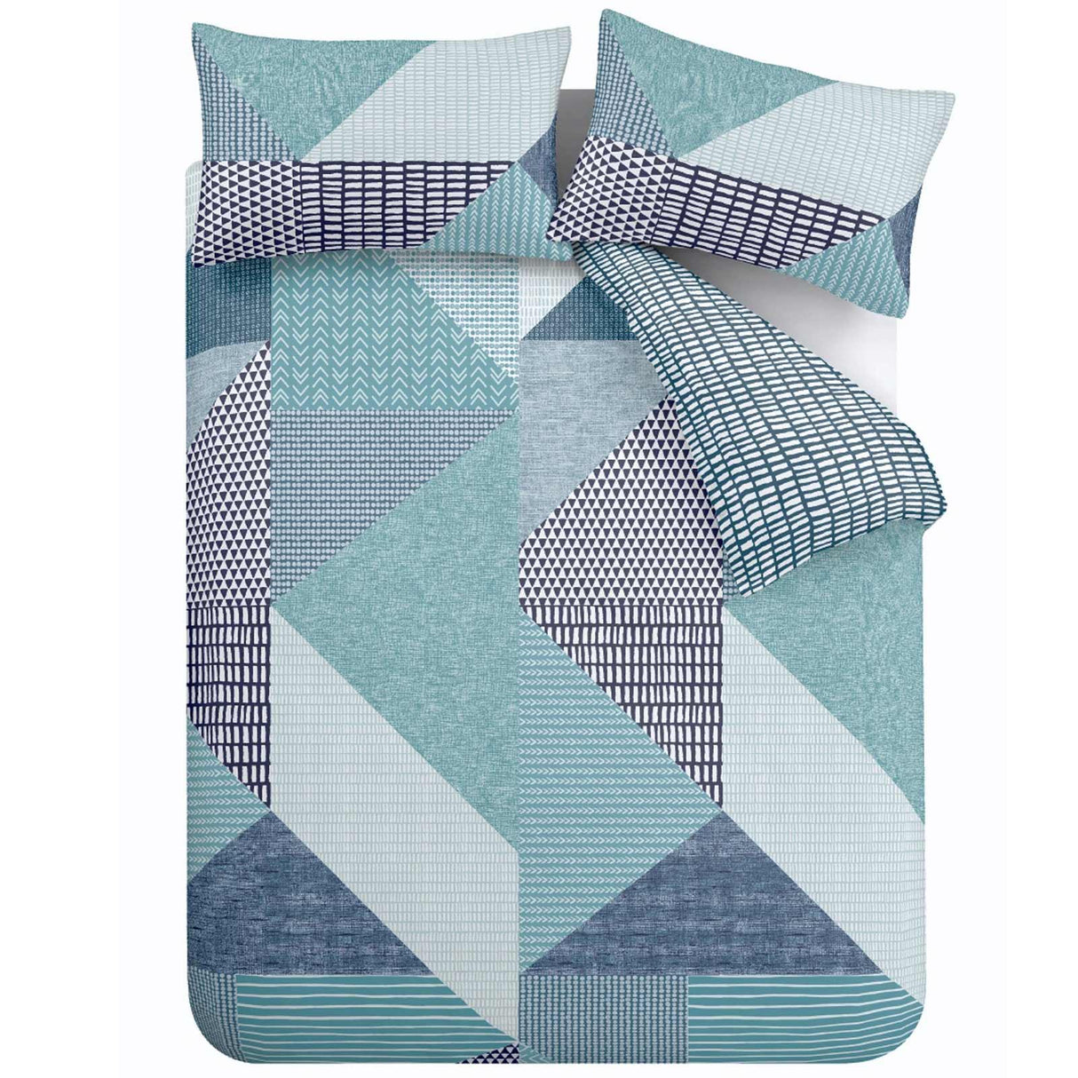 Larsson Geo Duvet Cover Set Teal