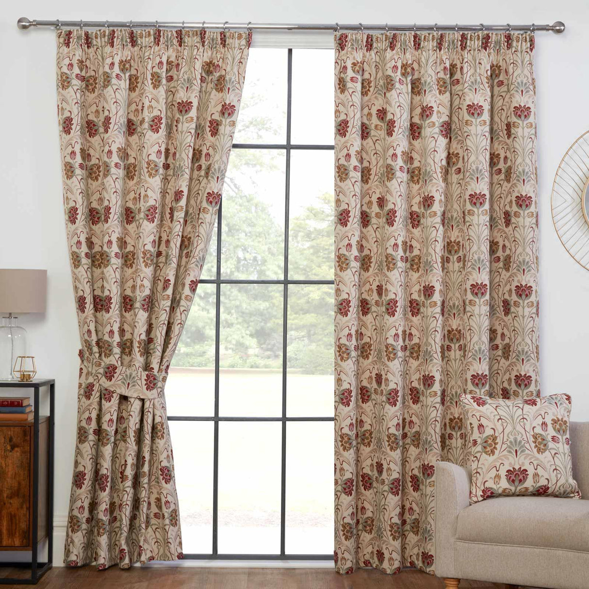 Aylesbury Tapestry Tape Top Curtains