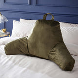 Kingsley Matt Velvet Cuddle Cushion Olive