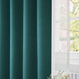 Athos Blackout Eyelet Curtains Green