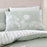 Meadowsweet Floral Duvet Cover Set Green