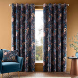 Exotic Leaves Eyelet Curtains