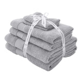 Anti-Bacterial 6 Piece Towel Bale Silver