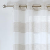 Santorini Eyelet Voile Curtain Panel Natural