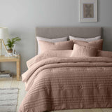 Lennon Stripe Duvet Cover Set Clay