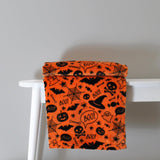 Boo! Fleece Throw Orange