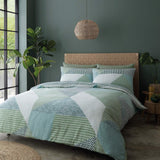 Larsson Geo Duvet Cover Set Green