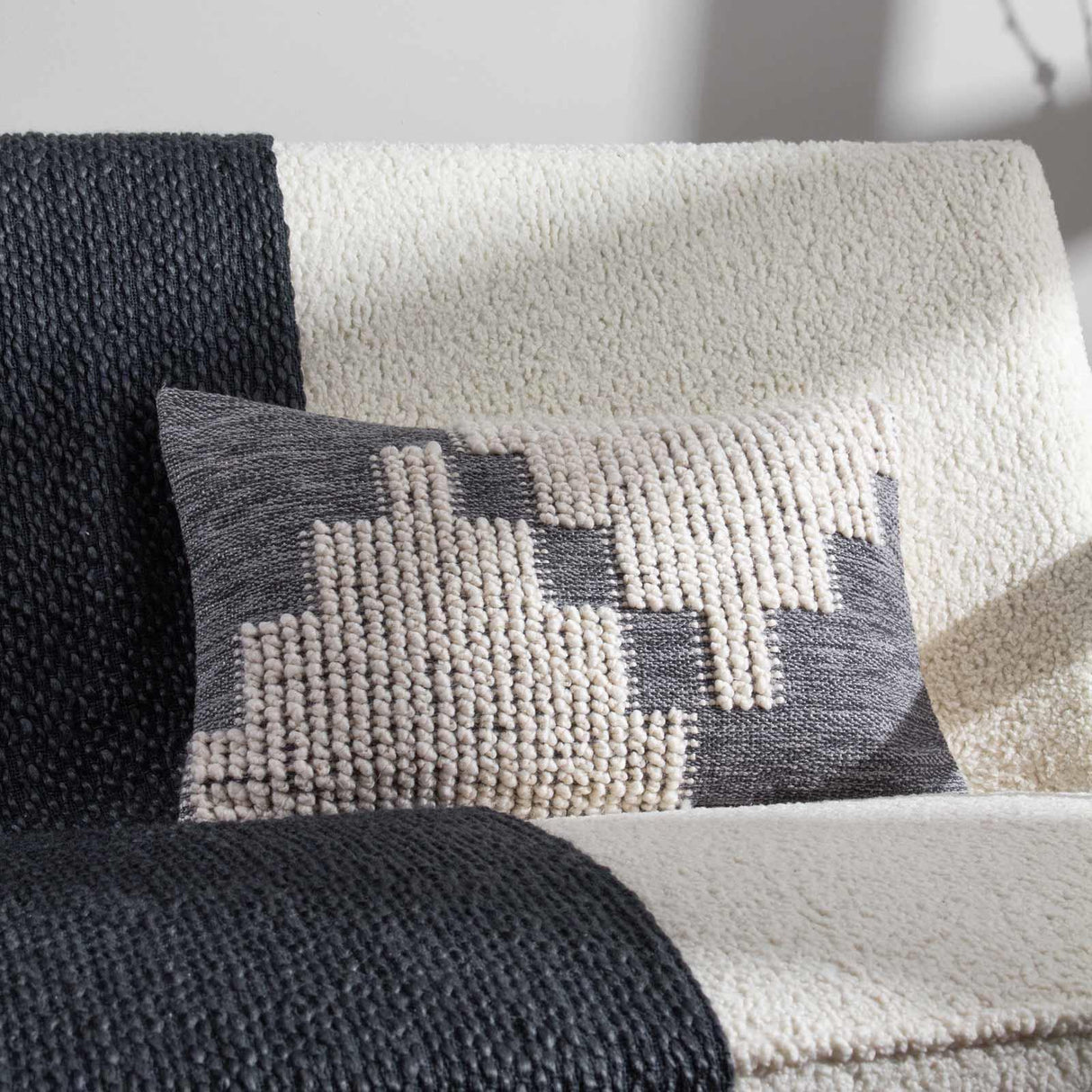 Himal Woven Knot Cushion Cover