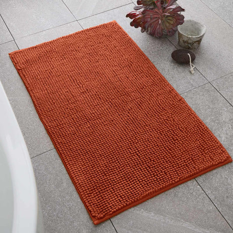 Bobble Bath Mat Terracotta