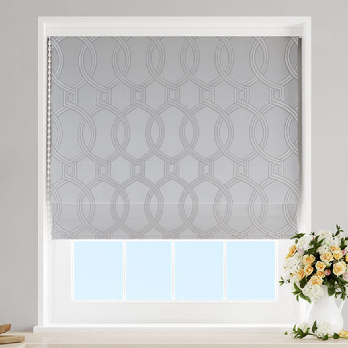 Aria Chalk Made To Measure Roman Blind