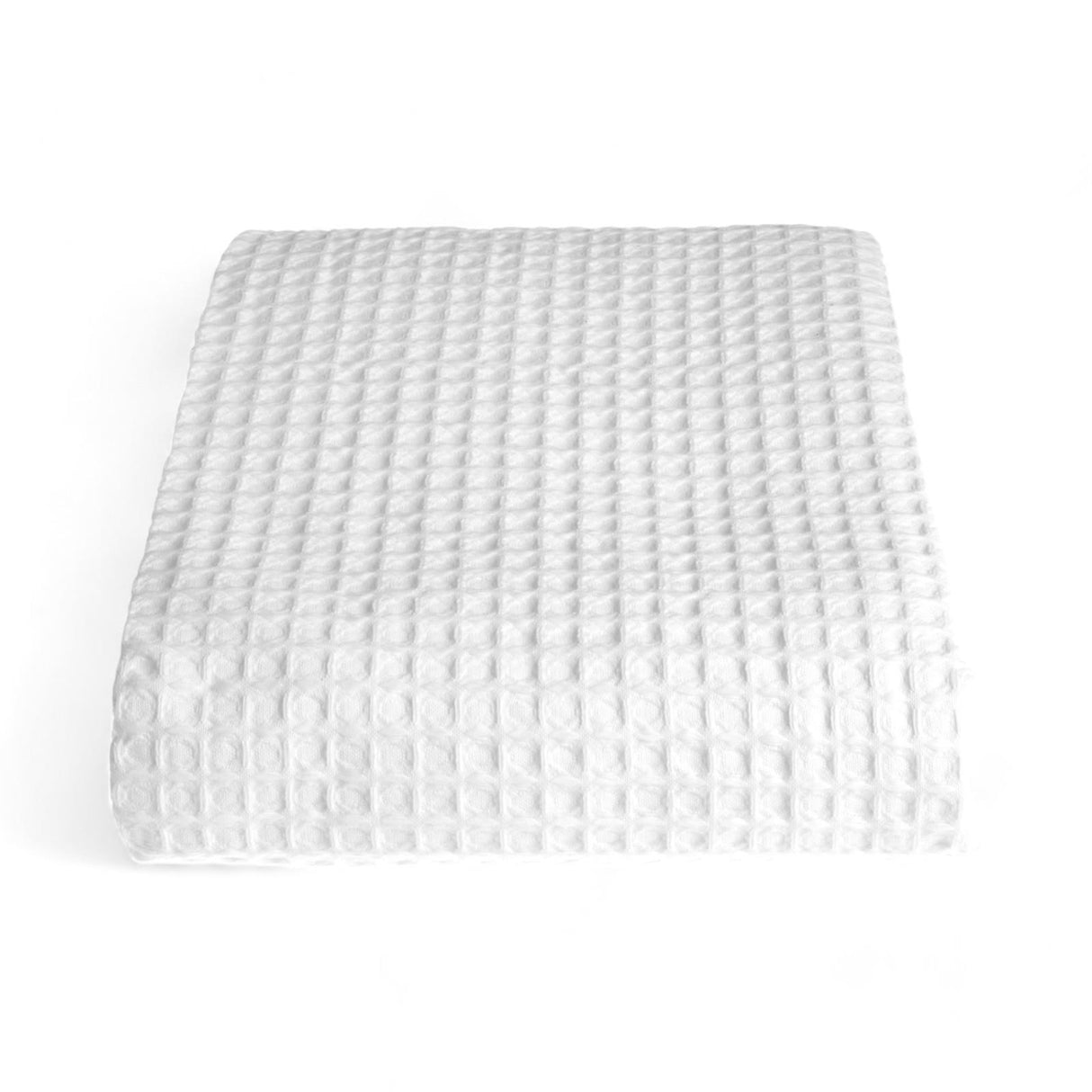 Premium Hotel Waffle Throw White