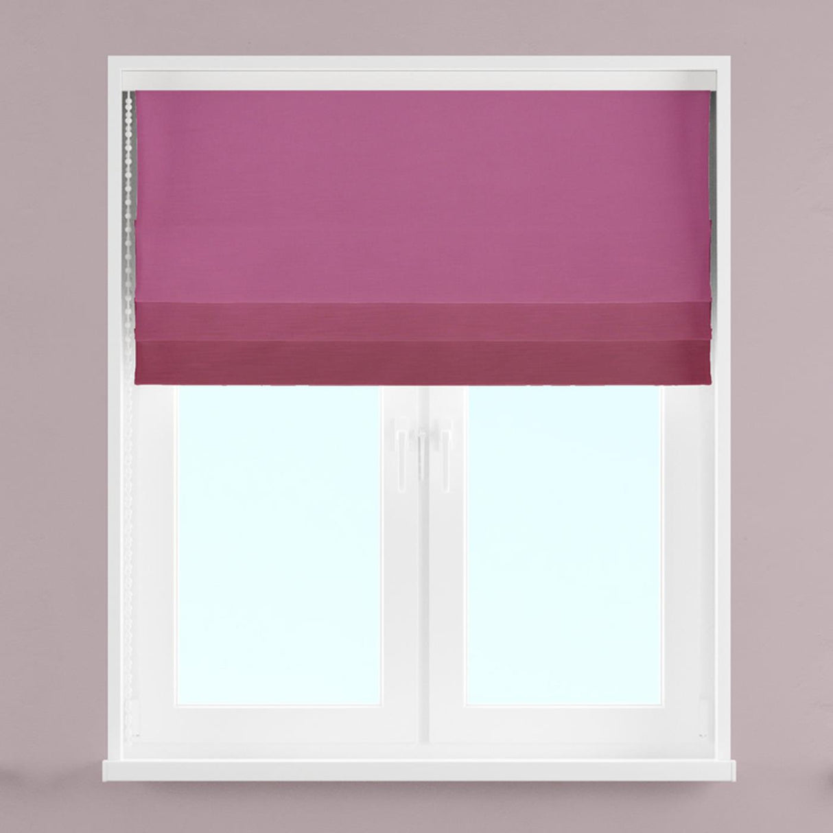 Lucida Raspberry Made To Measure Roman Blind