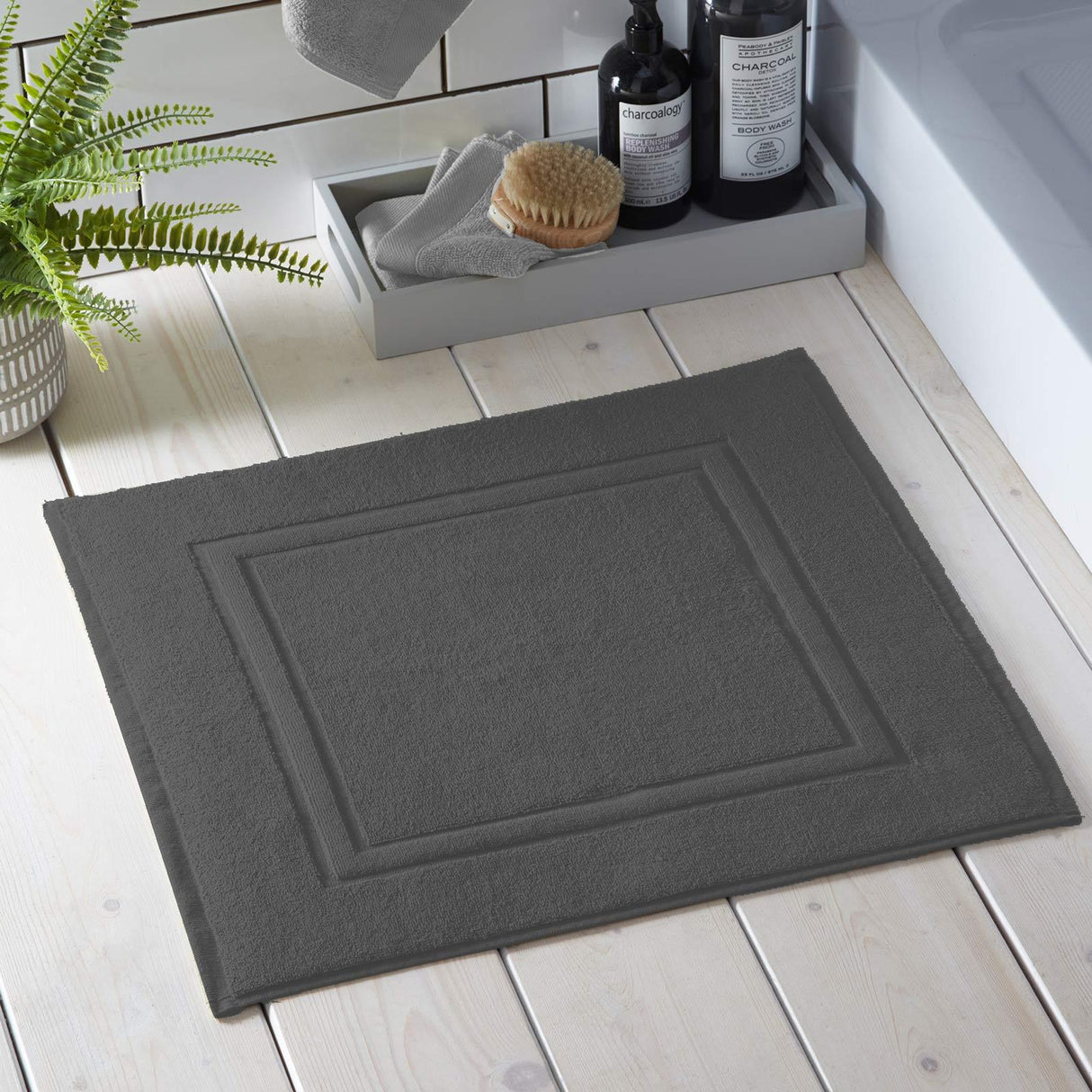 Abode Eco Shower Mat Charcoal