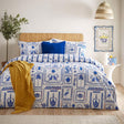 Frieze Abstract Blue Duvet Cover Set