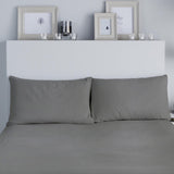 Brushed Flannelette Bedding Pillowcase Pair Charcoal