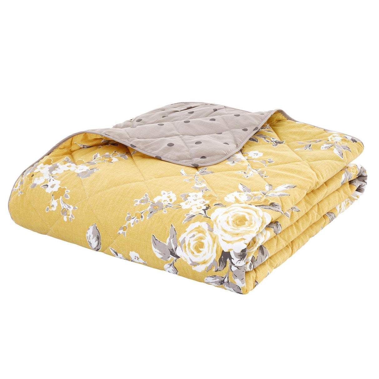 Canterbury Floral Bedspread Ochre