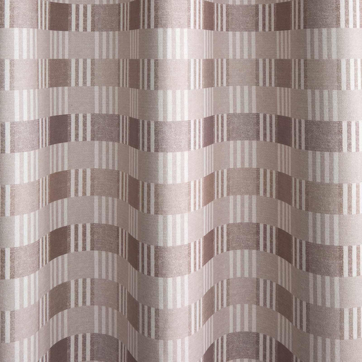 Wilson Check Blackout Eyelet Curtains Natural