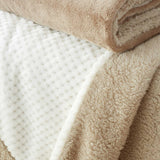 Cosy Larsson Geo Fleece Throw Natural