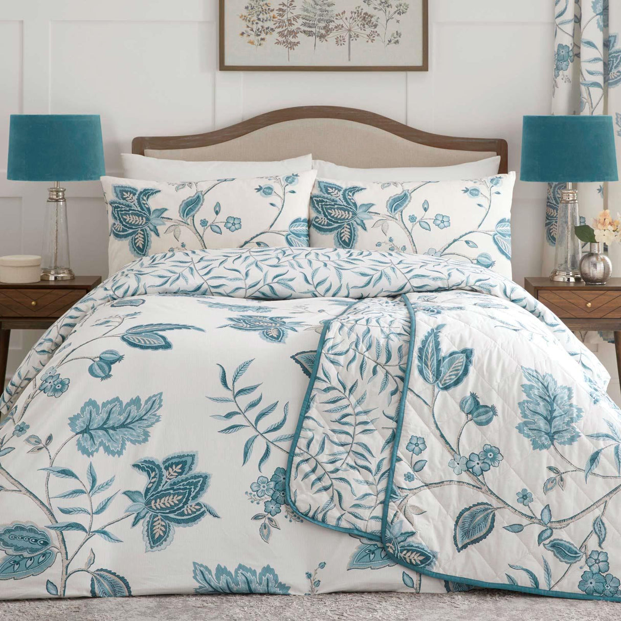 Samira Duvet Cover Set Teal