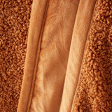 So Soft Velvet Bouclé Throw Caramel