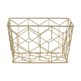 Vertex Matte Gold Storage Basket