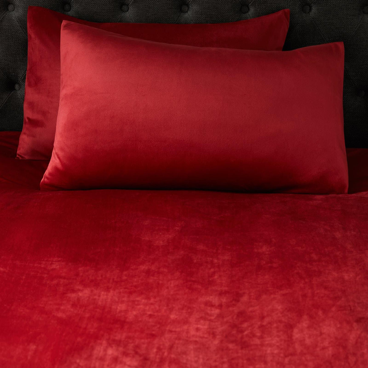 Montrose Velvet Claret Duvet Cover Set