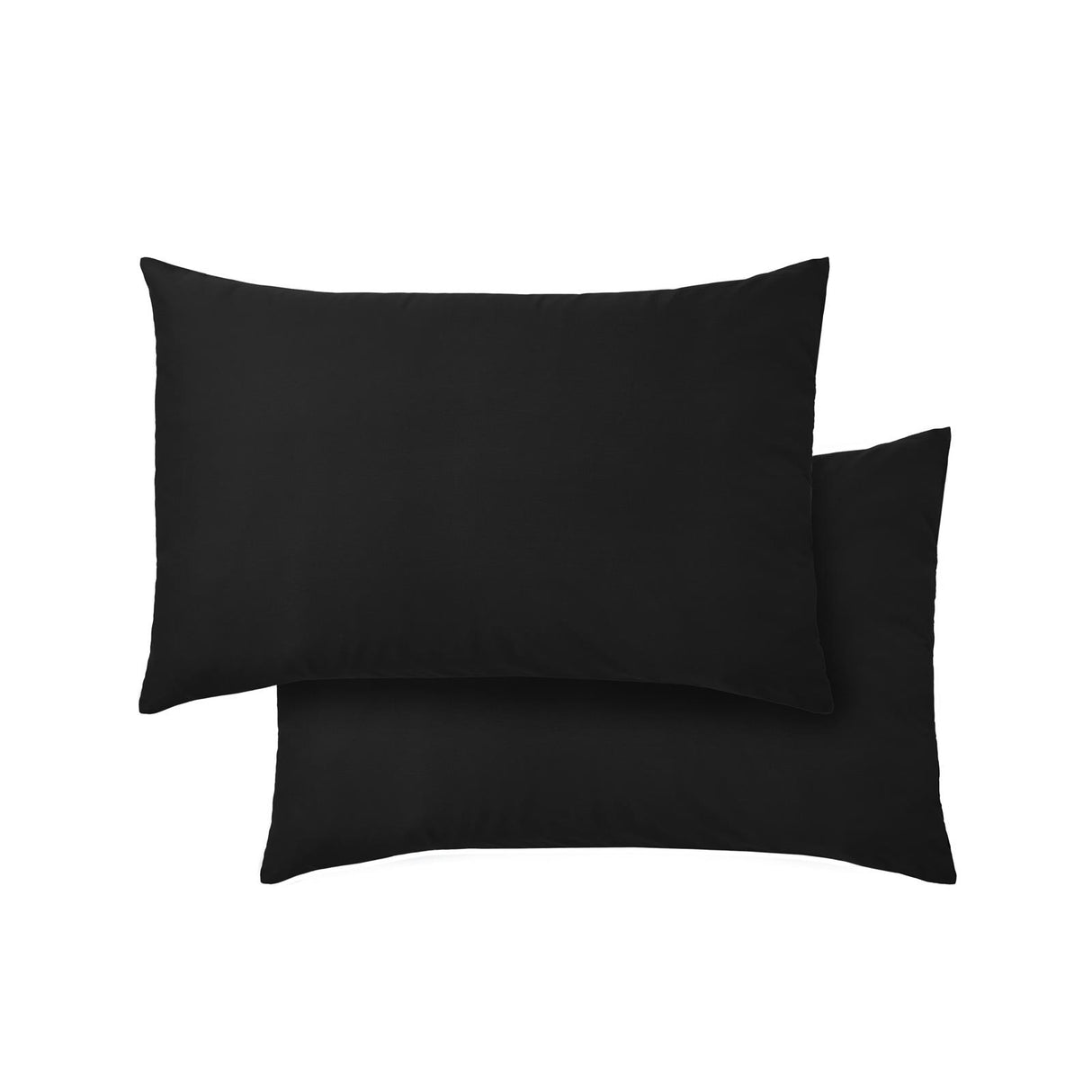 400TC Cotton Sateen Pillowcases Black