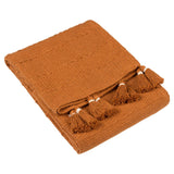 Caliche Woven Tasselled Throw Ginger