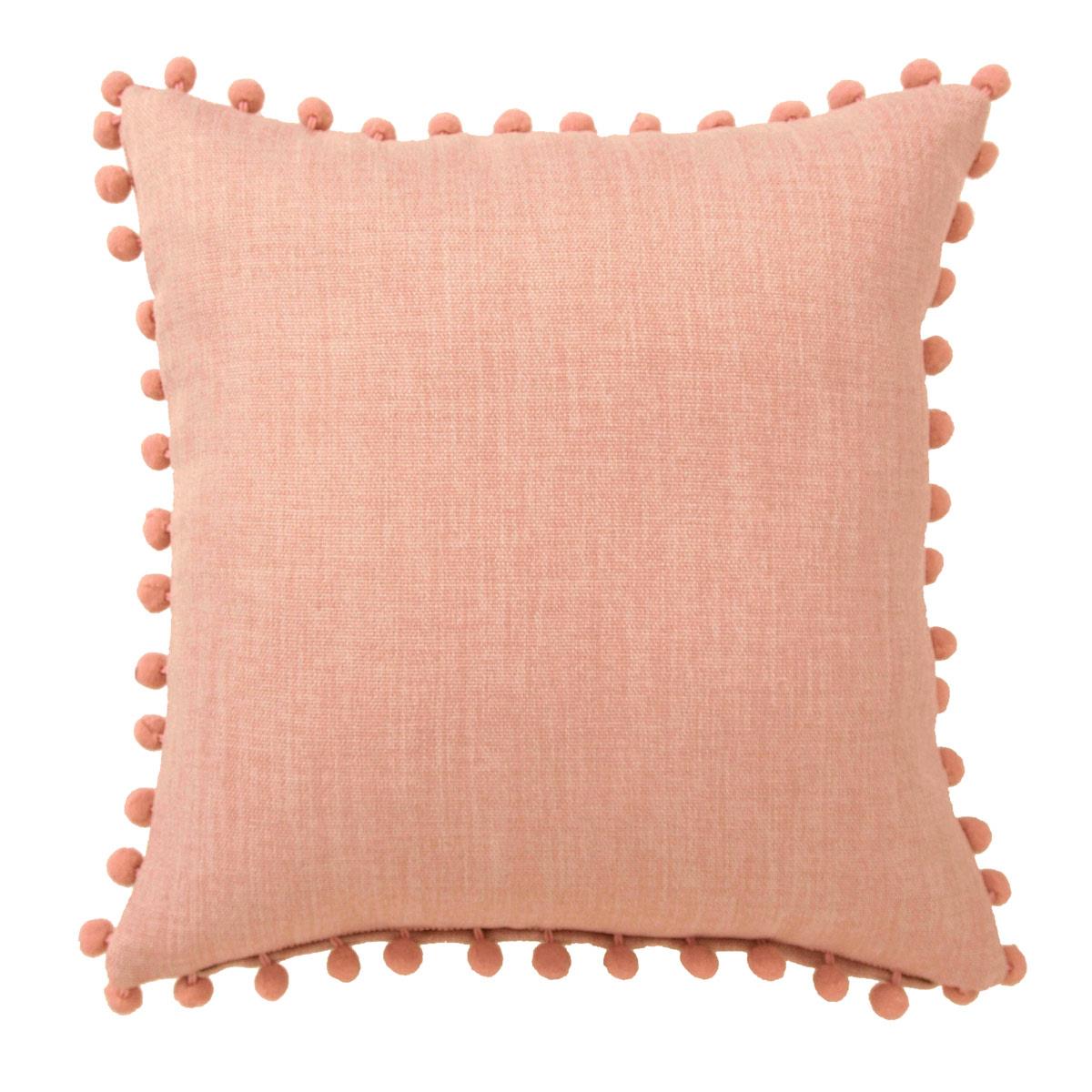 Palos Pom Pom Pink Cushion Cover 17" x 17"