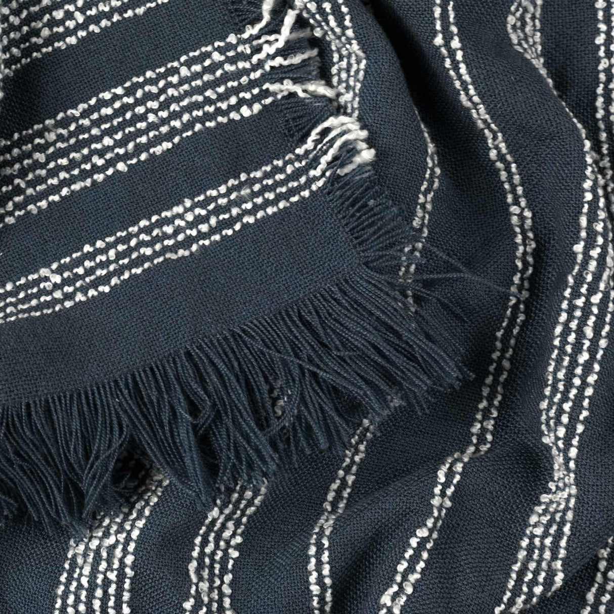 Jour Woven Fringed Throw Blanket 130cm x 180cm