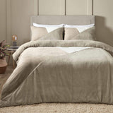 Cosy Larsson Geo Fleece Duvet Cover Set Natural