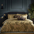 Moondusk Exotic Animal Jacquard Gold Duvet Cover Set