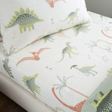 Dinosaurs Easy Care Natural Fitted Sheet