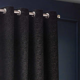 Galaxy Room Darkening Eyelet Curtains Black