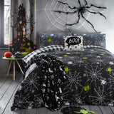 Spiders Glow in the Dark Duvet Cover Set